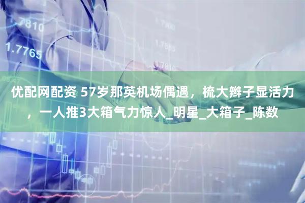 优配网配资 57岁那英机场偶遇，梳大辫子显活力，一人推3大箱气力惊人_明星_大箱子_陈数